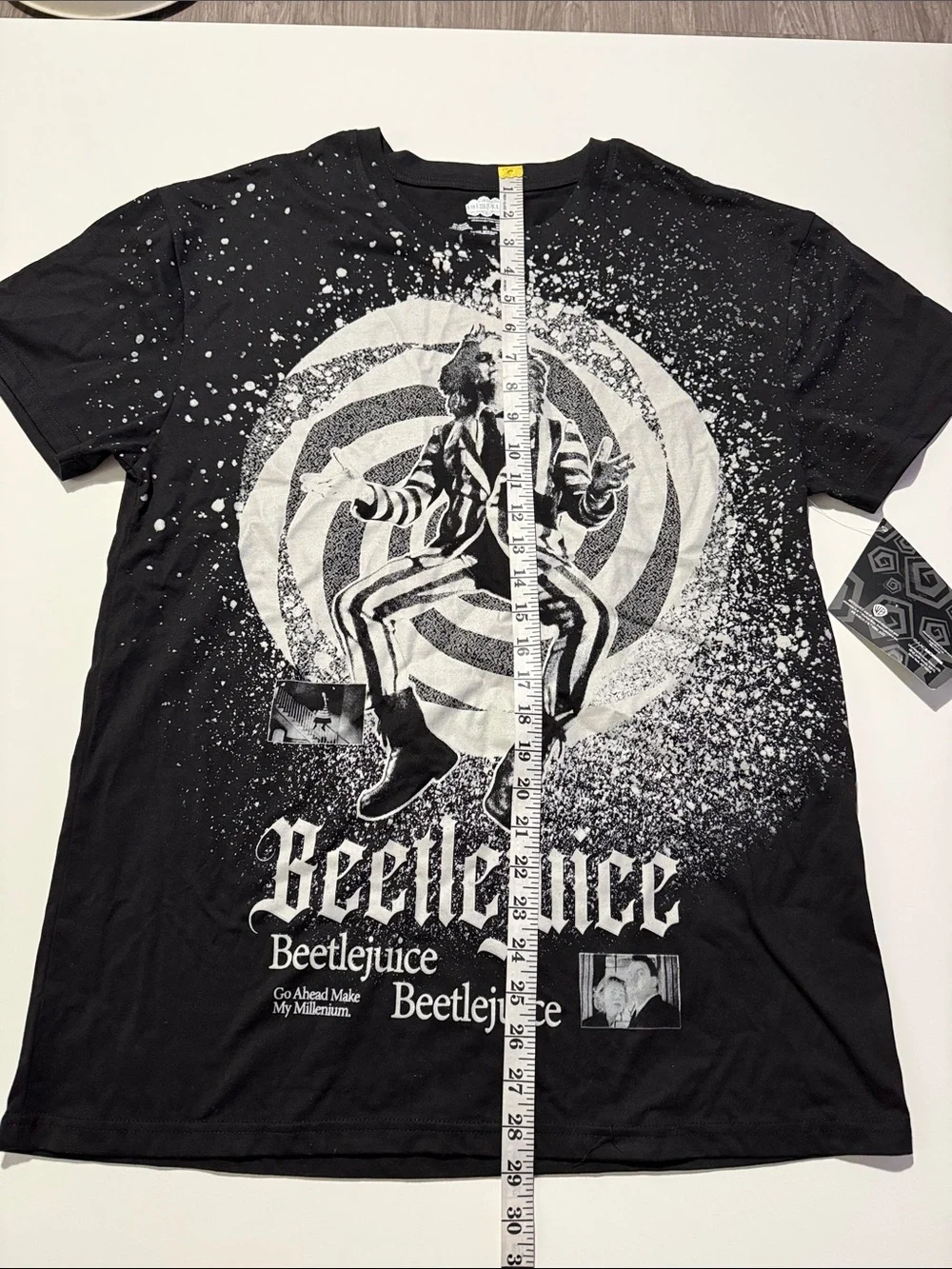 Beetlejuice Graphic Short Sleeve Tee - Black Size   XL